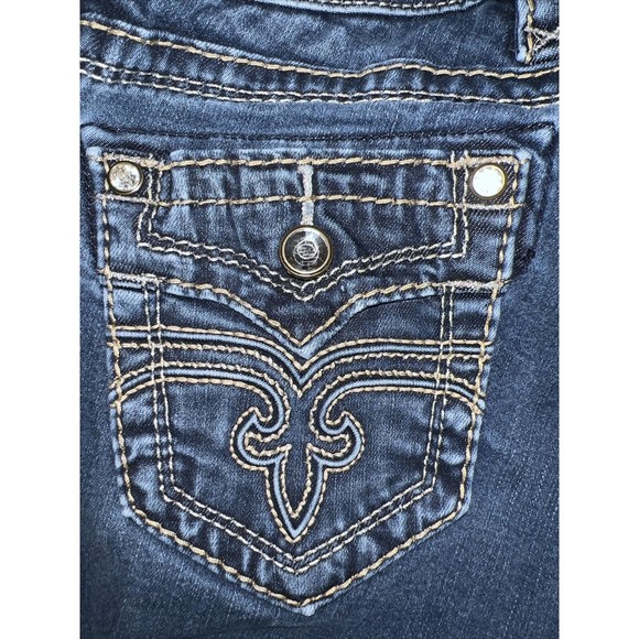 Rock Revival Alivia Skinny Button Pocket Denim Jeans-Women's Size 26x31 - Picture 15 of 16